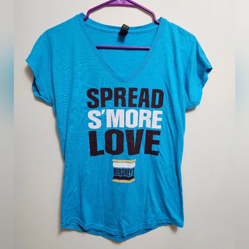 Anvil Blue Short Sleeve Tee Spread Shore Love